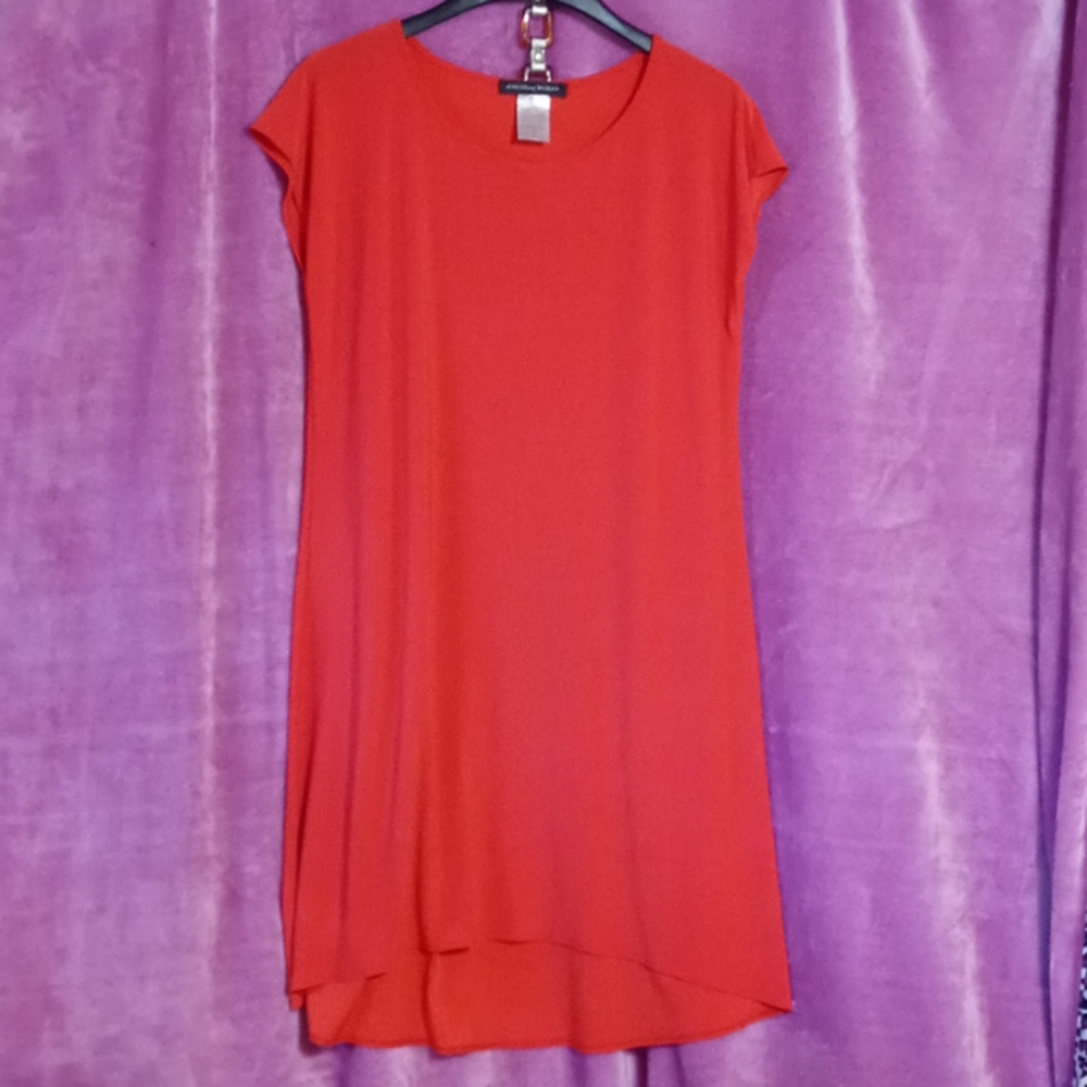 Candy Apple Red Hi-Low Midi w/ Cap Sleeves Sz. XL